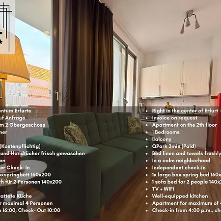 Balkon, Zentral, Modern, * Erfurt